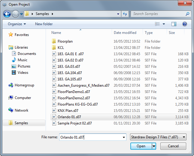 Open Dialog
