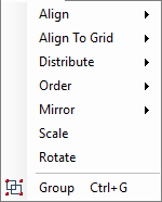 Arrange Menu
