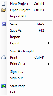 File Menu
